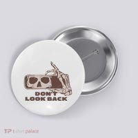 DonT Look Back Skeleton Car Mirror Transparent Button thumb 0
