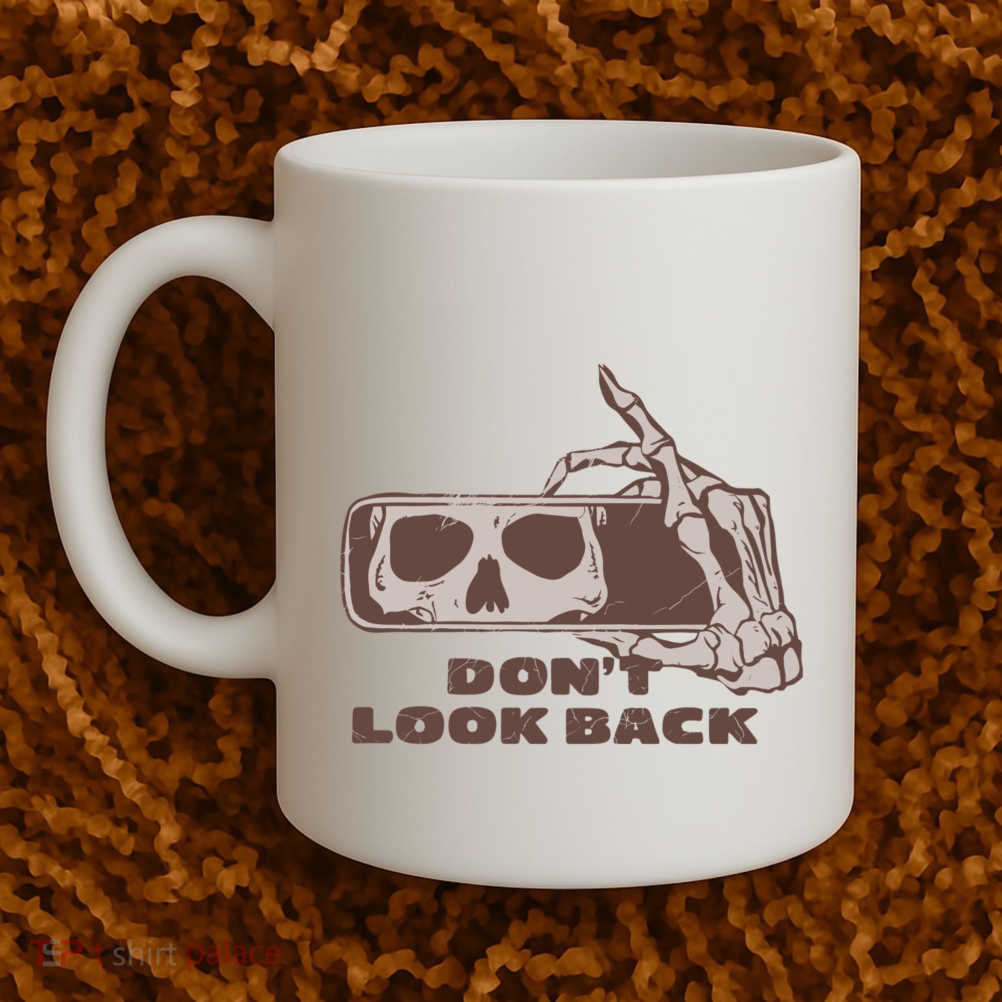 DonT Look Back Skeleton Car Mirror Transparent Coffee Mug