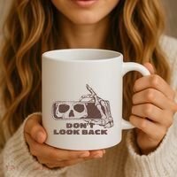 DonT Look Back Skeleton Car Mirror Transparent Coffee Mug thumb 3