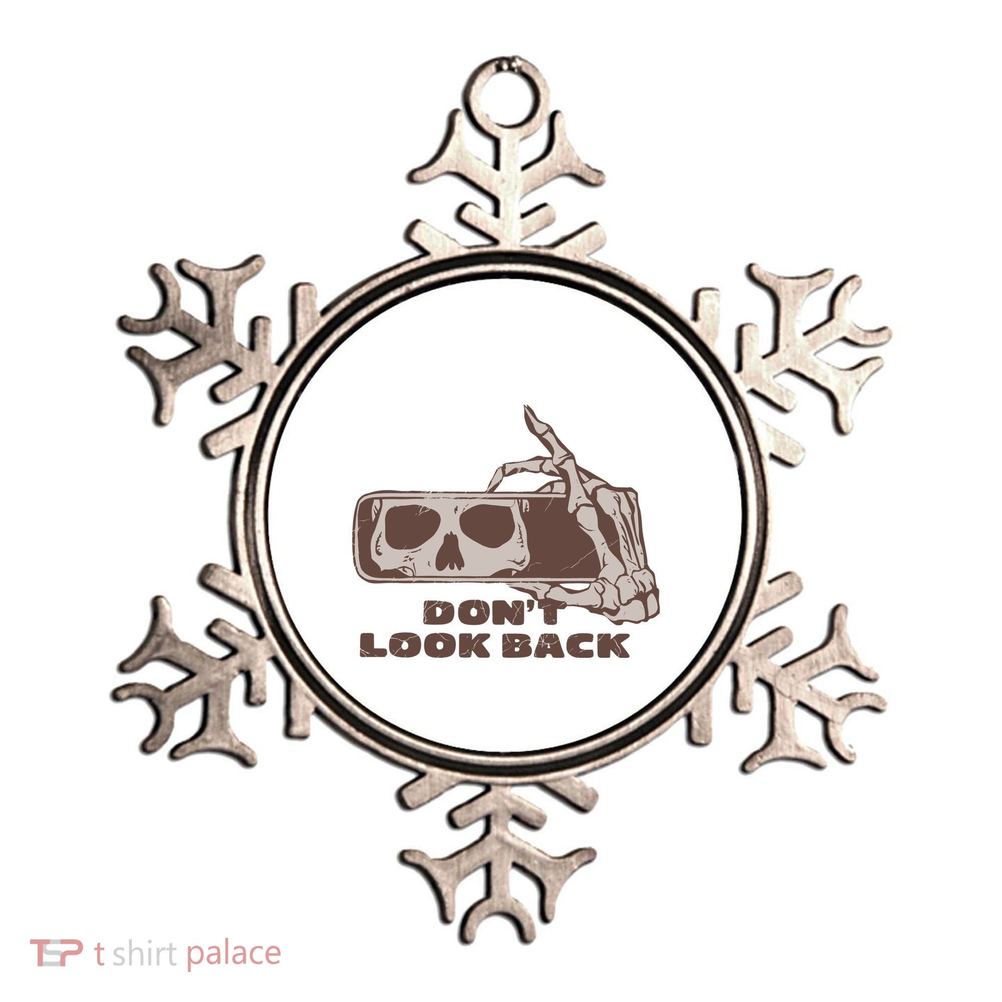 DonT Look Back Skeleton Car Mirror Transparent Ornament