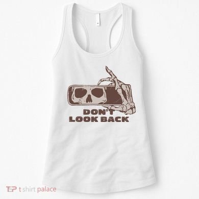 DonT Look Back Skeleton Car Mirror Transparent Women's Tank Top