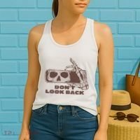 DonT Look Back Skeleton Car Mirror Transparent Women's Tank Top thumb 2