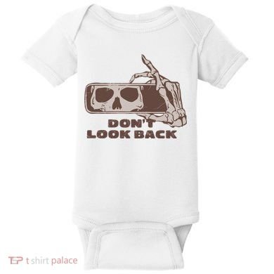 DonT Look Back Skeleton Car Mirror Transparent Baby Bodysuit