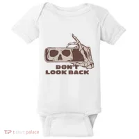 DonT Look Back Skeleton Car Mirror Transparent Baby Bodysuit thumb 0