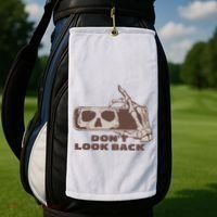DonT Look Back Skeleton Car Mirror Transparent Golf Towel thumb 2