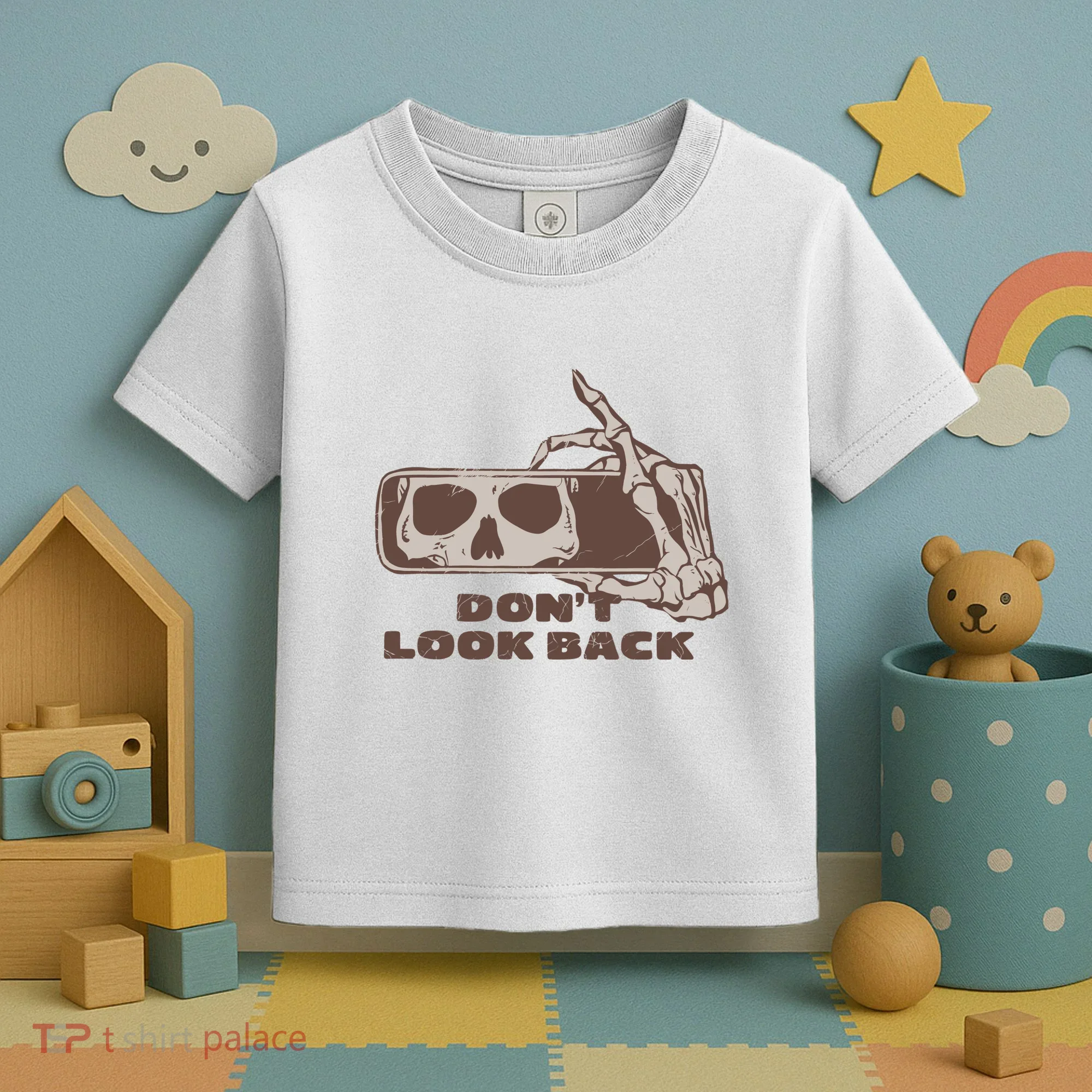 DonT Look Back Skeleton Car Mirror Transparent Toddler T-Shirt