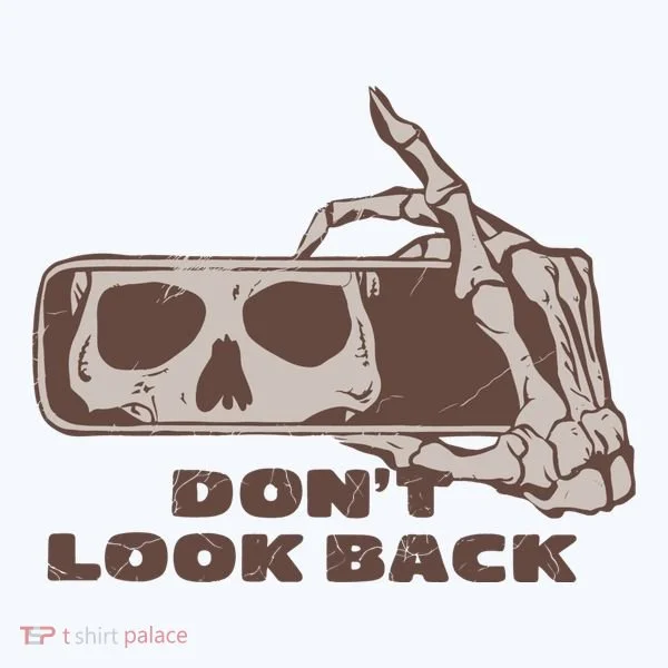 DonT Look Back Skeleton Car Mirror Transparent Women's Long Sleeve Shirt