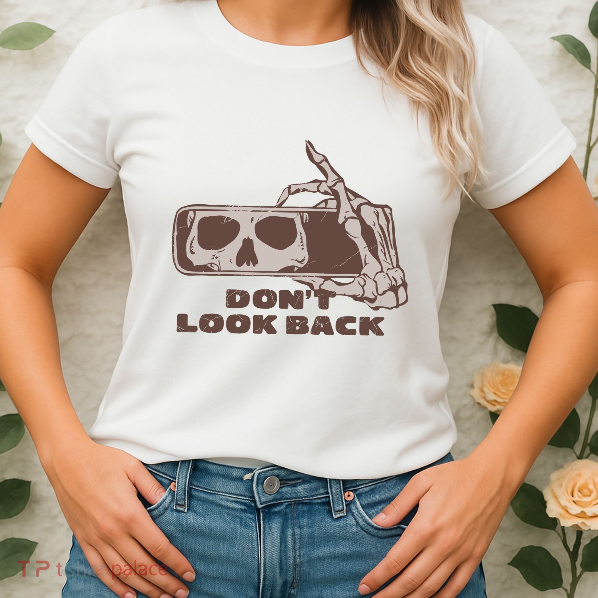DonT Look Back Skeleton Car Mirror Transparent Women's T-Shirt