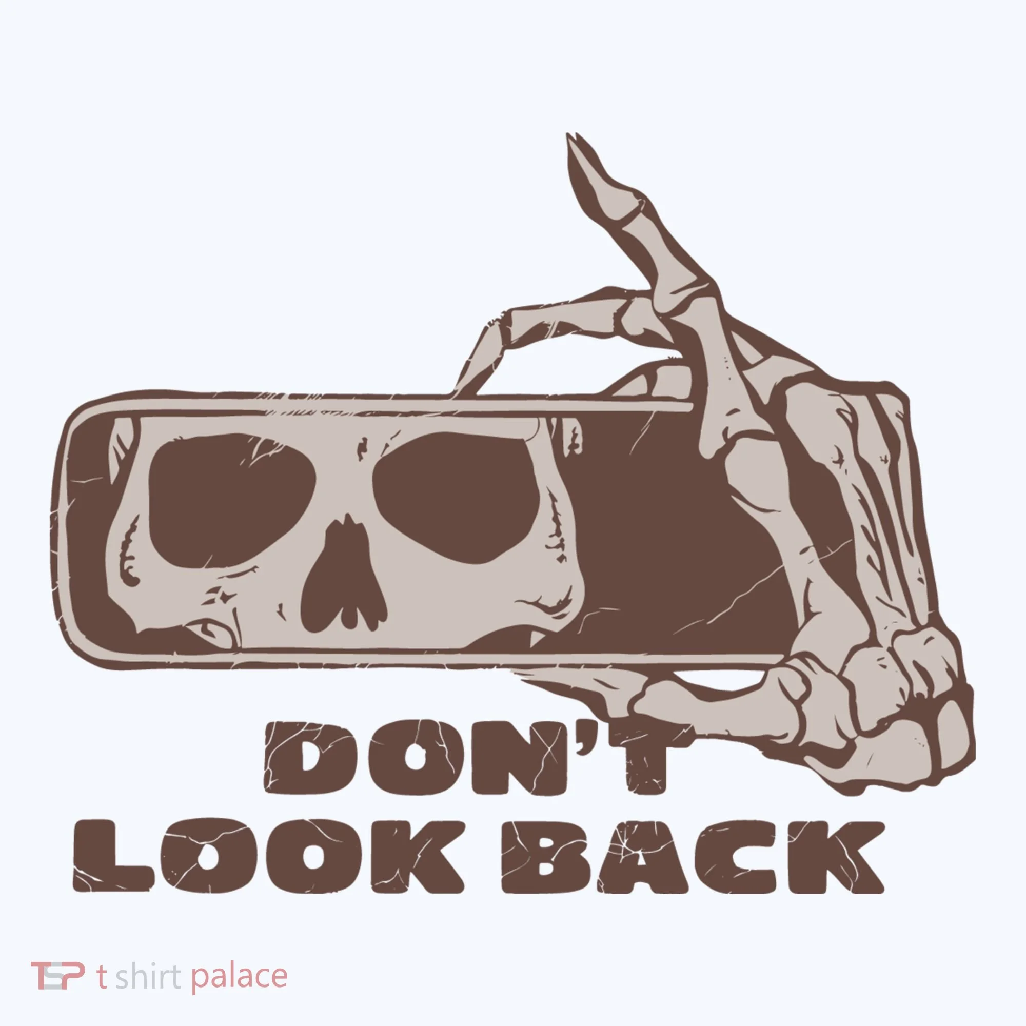 DonT Look Back Skeleton Car Mirror Transparent Women's T-Shirt