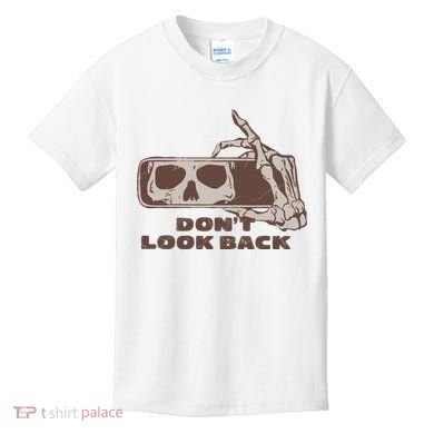 DonT Look Back Skeleton Car Mirror Transparent Kids T-Shirt