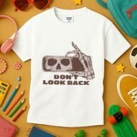 DonT Look Back Skeleton Car Mirror Transparent Kids T-Shirt thumb 3