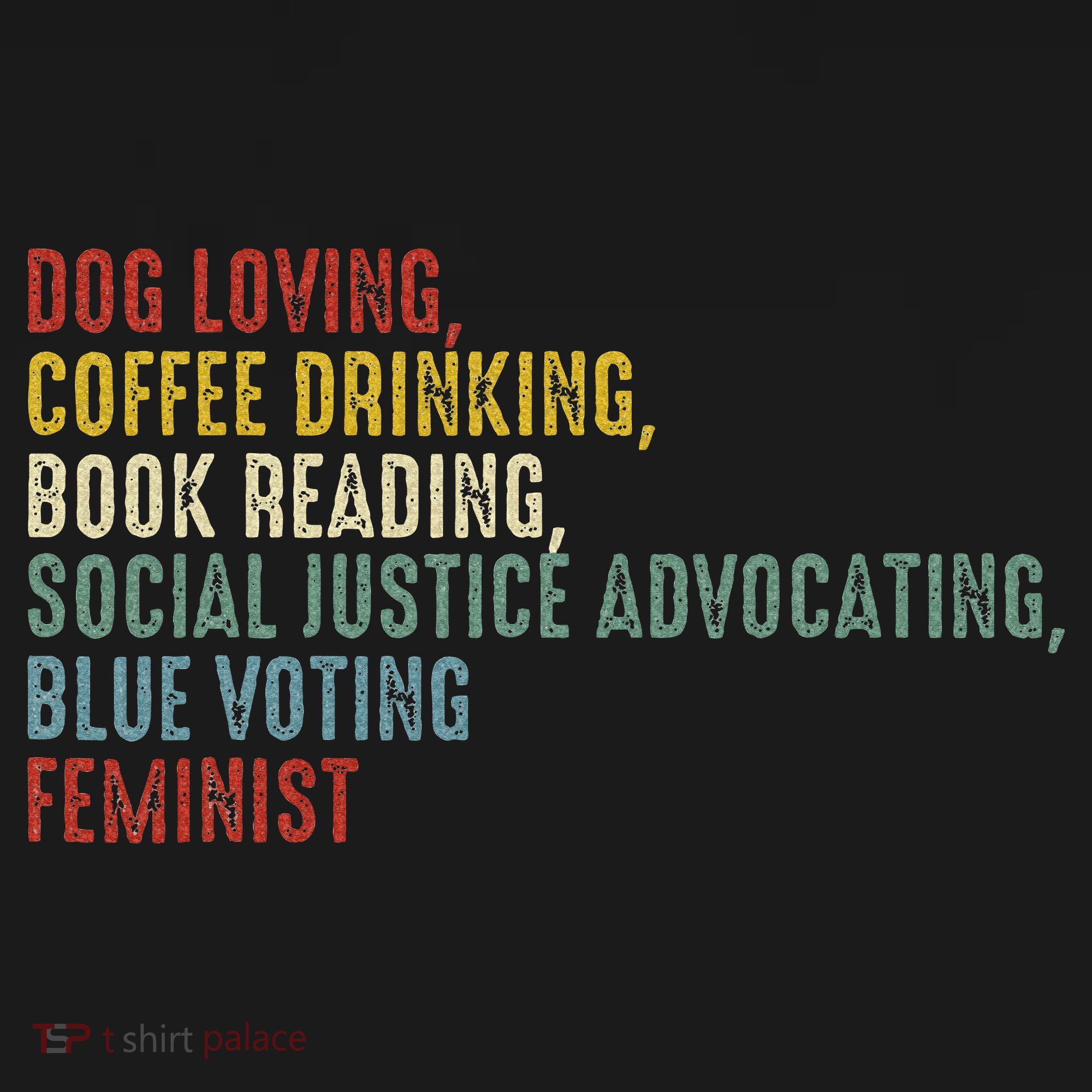 Dog Loving Coffee Drinking Book Reading Social Justice Cropped Pullover Crew