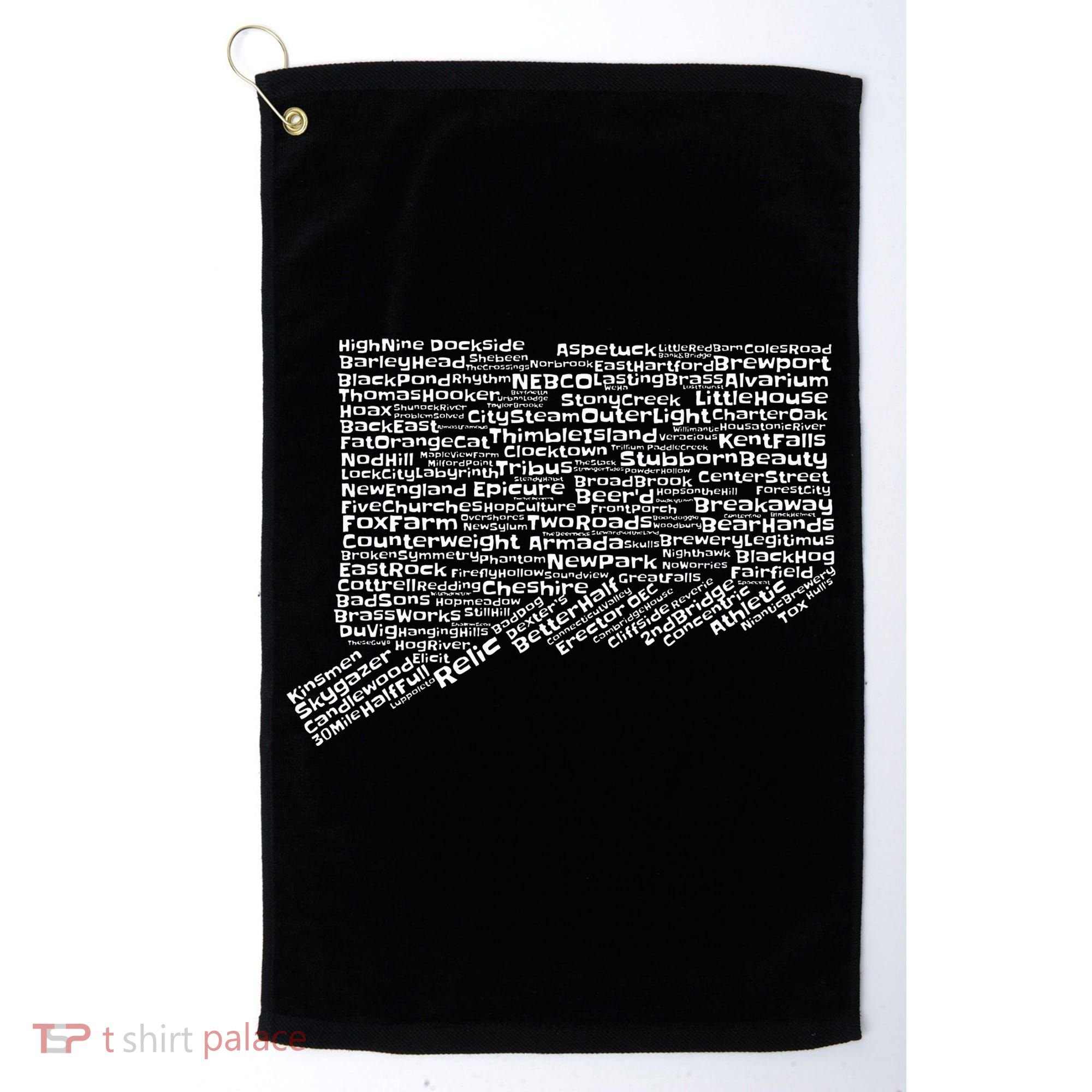Drink Local Connecticut Breweries Golf Towel