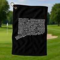 Drink Local Connecticut Breweries Golf Towel thumb 1