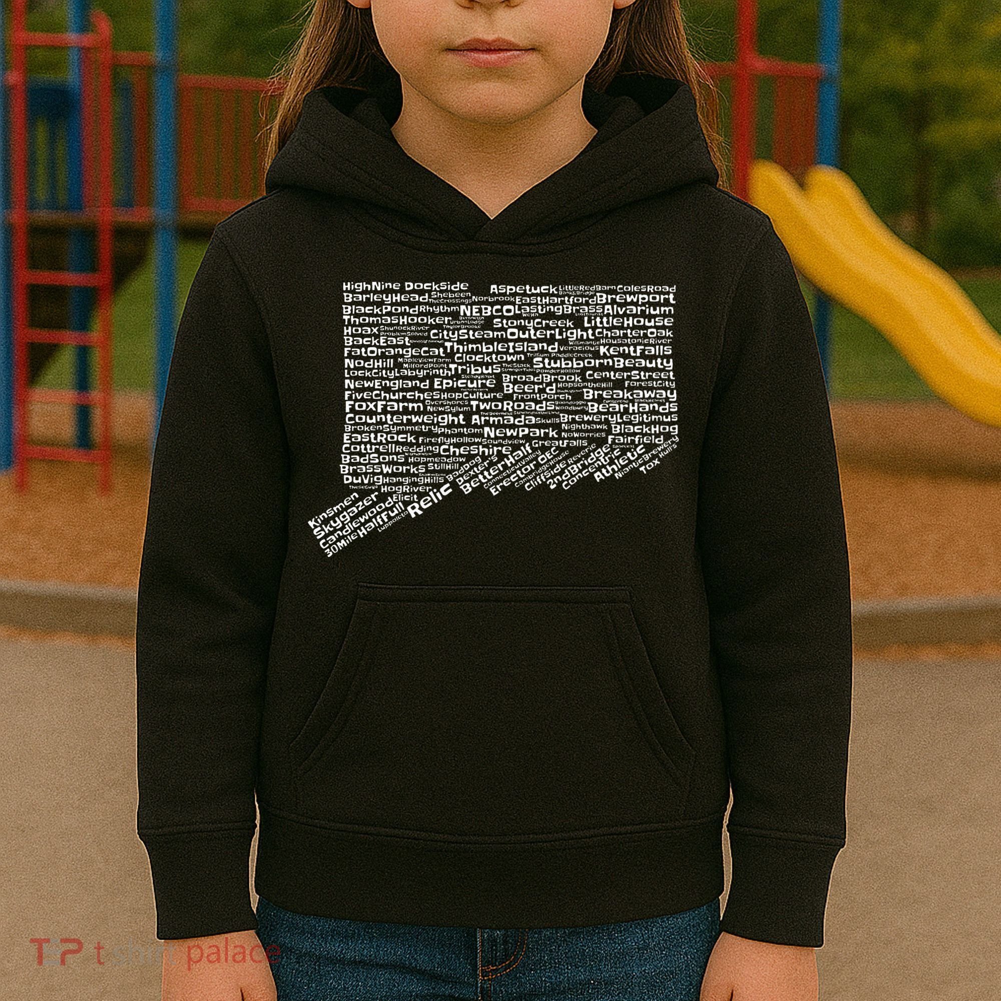 Drink Local Connecticut Breweries Kids Hoodie