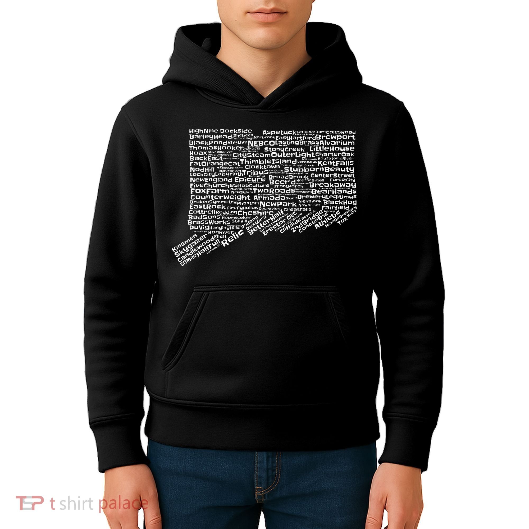Drink Local Connecticut Breweries Kids Hoodie