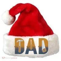 Dad Life Construction Fathers Day Builder Santa Hat thumb 0