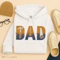 Dad Life Construction Fathers Day Builder Hoodie thumb 4