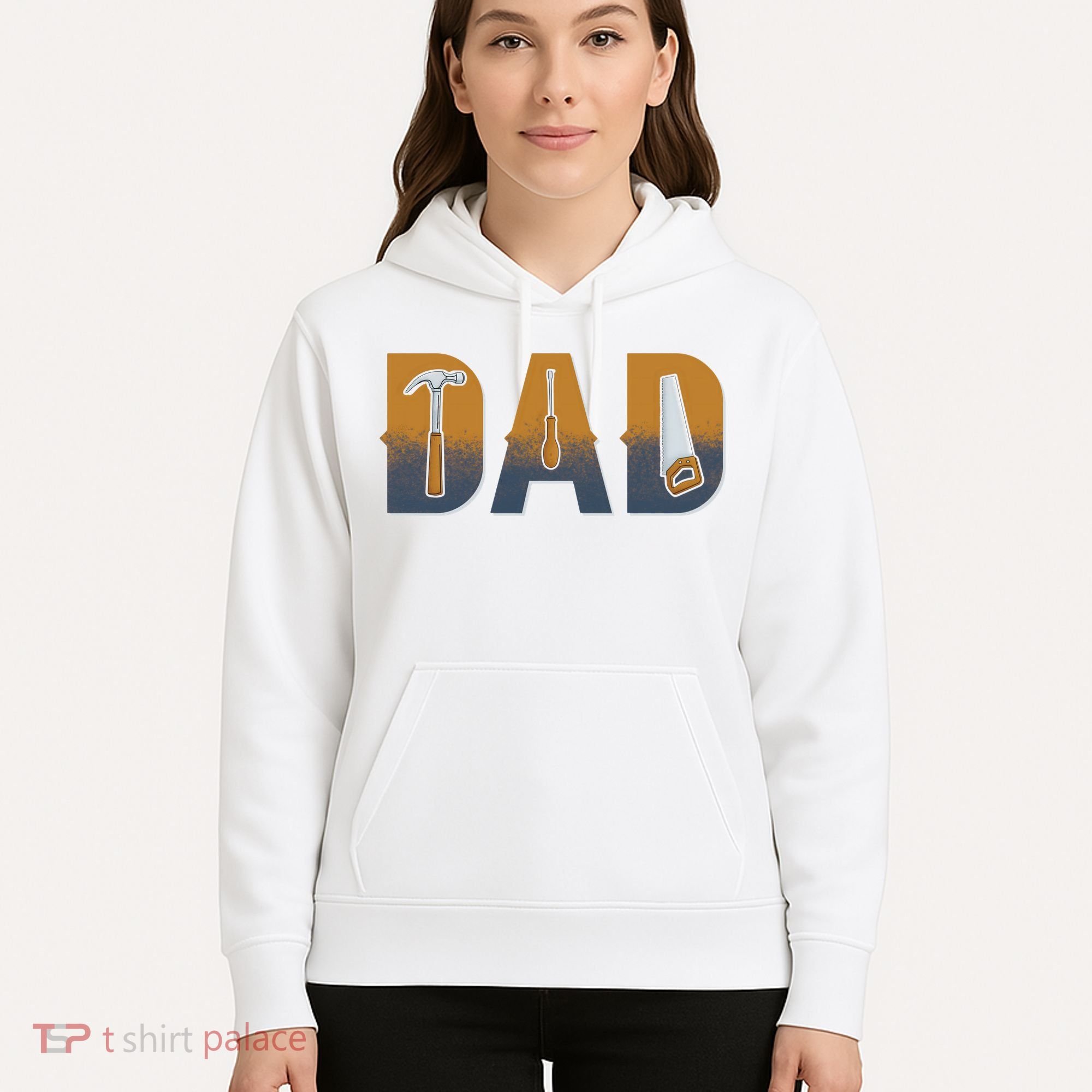 Dad Life Construction Fathers Day Builder Hoodie