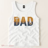 Dad Life Construction Fathers Day Builder Tank Top thumb 2