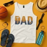 Dad Life Construction Fathers Day Builder Tank Top thumb 4