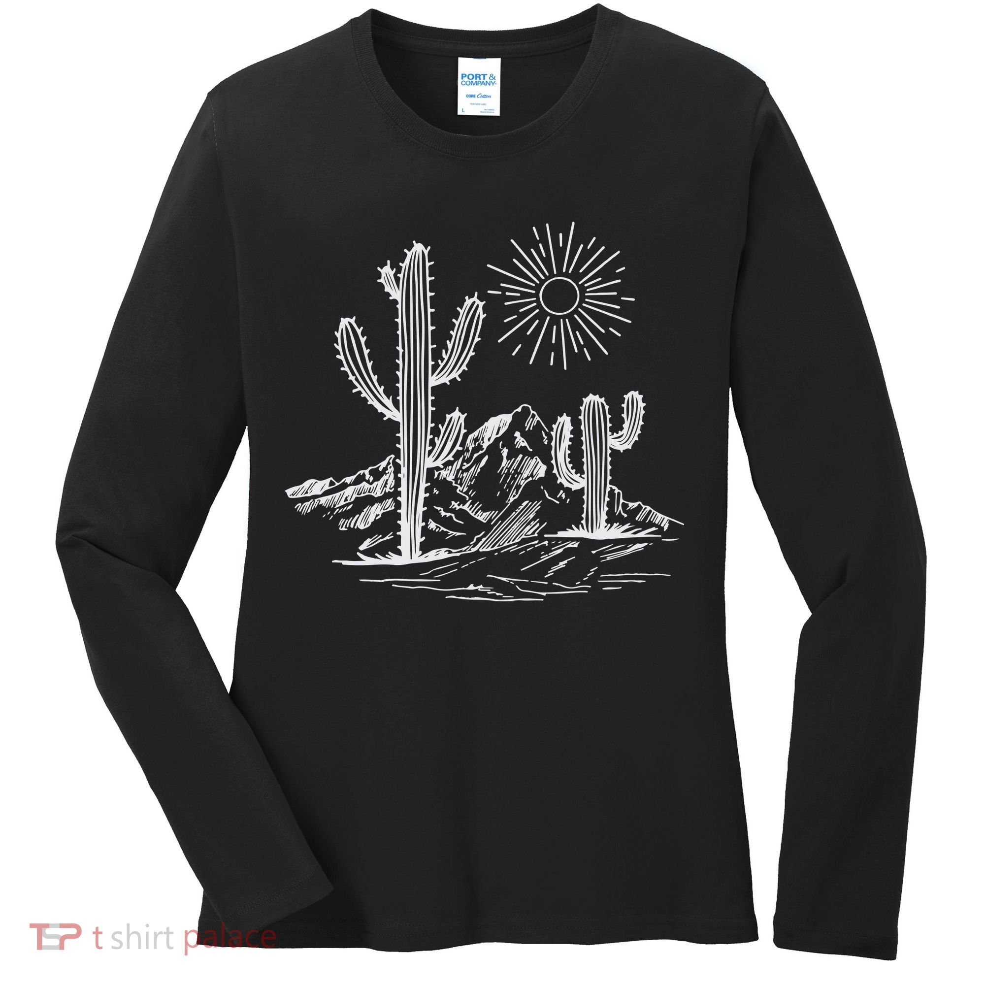 Desert Life Cactus Women's Long Sleeve Shirt