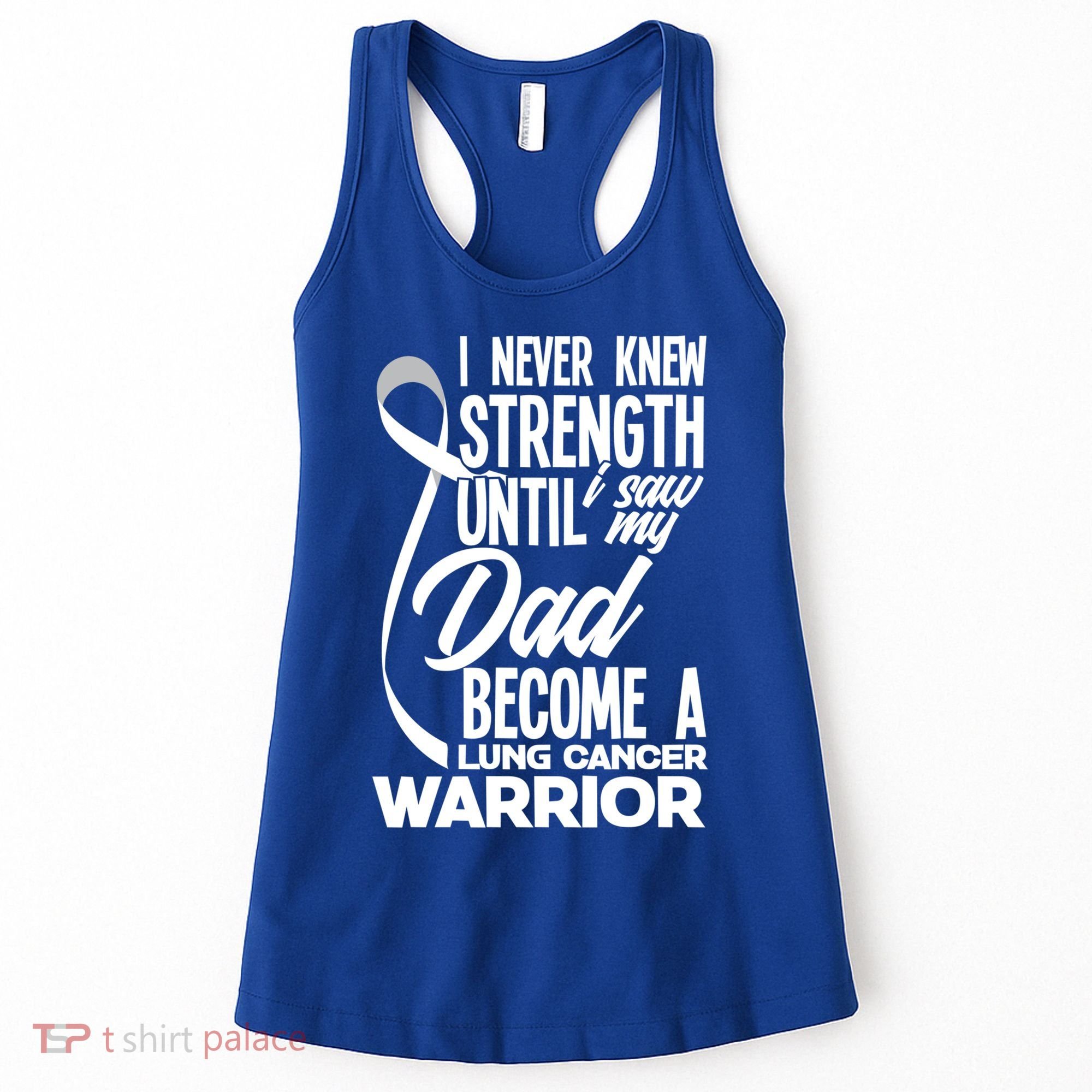 Dad Lung Cancer Warrior Son Daughter Of Lung Cancer Warrior Gift Women's Tank Top
