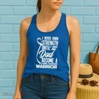 Dad Lung Cancer Warrior Son Daughter Of Lung Cancer Warrior Gift Women's Tank Top thumb 2