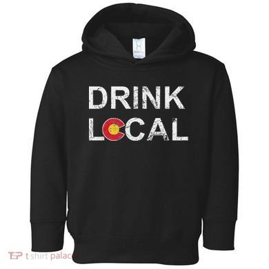 Drink Local Colorado Brewery Craft Beer Toddler Hoodie