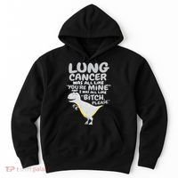 Dinosaur Lung Cancer Was All Like You're Mine Awareness Day Hoodie thumb 0