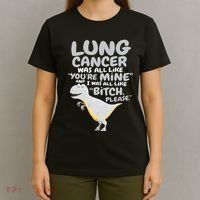 Dinosaur Lung Cancer Was All Like You're Mine Awareness Day T-Shirt thumb 4