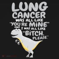 Dinosaur Lung Cancer Was All Like You're Mine Awareness Day Women's Tank Top thumb 5