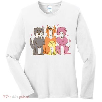 Dog Lover Cute Pet Gift Women's Long Sleeve Shirt