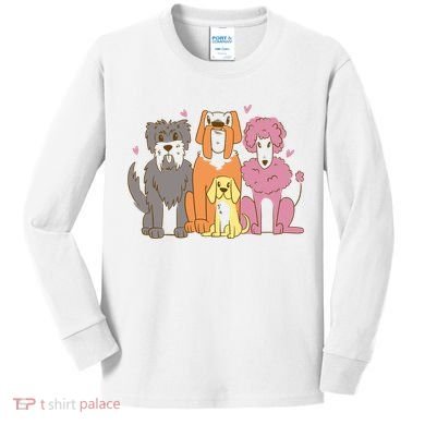 Dog Lover Cute Pet Gift Kids Long Sleeve Shirt