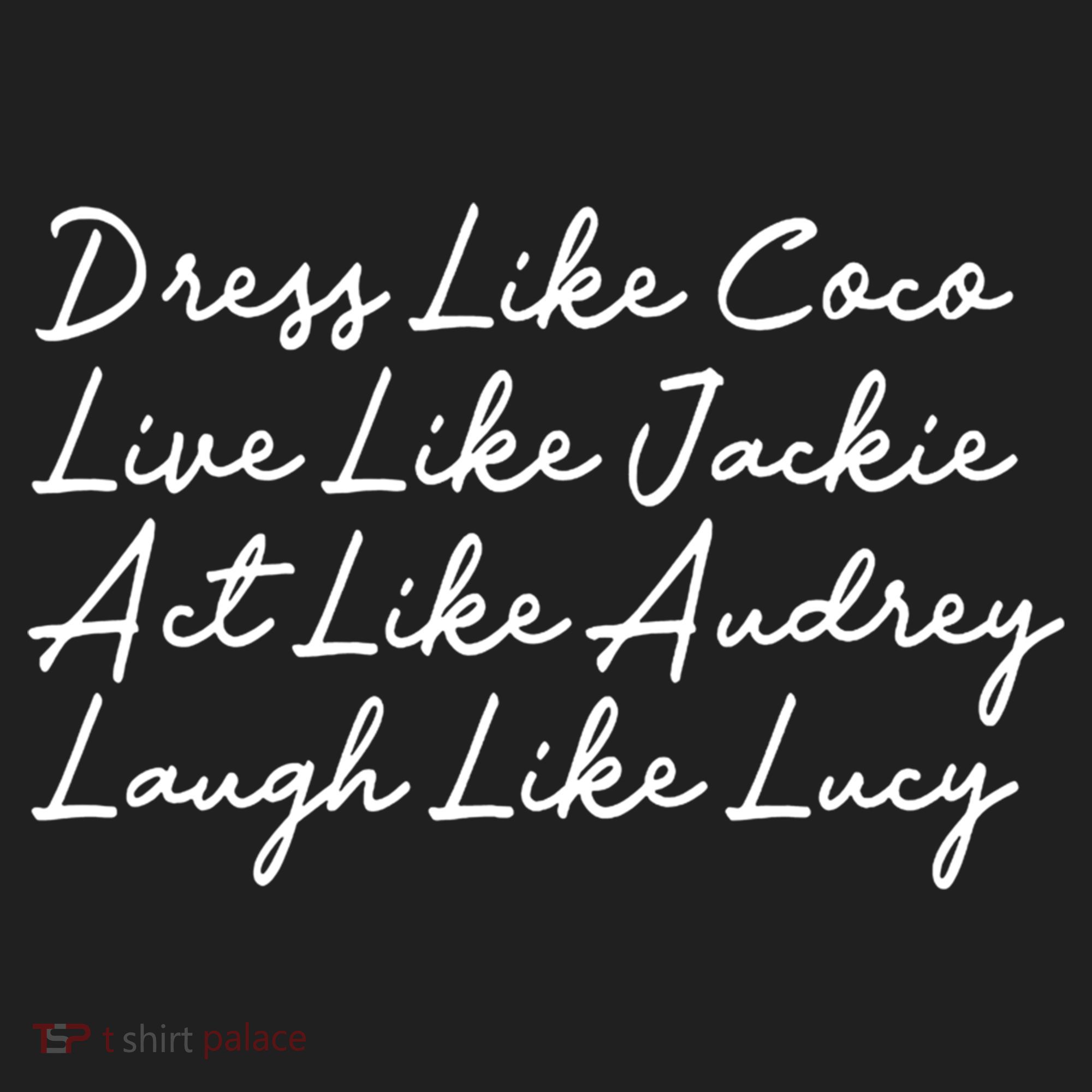 Dress Like Coco Live Like Jackie Like Audrey Like Gift Golf Towel