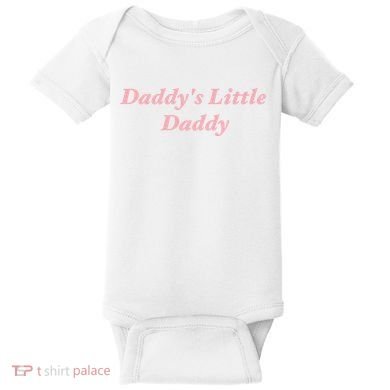 Daddy's Little Daddy Funny Baby Bodysuit