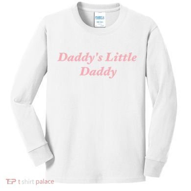 Daddy's Little Daddy Funny Kids Long Sleeve Shirt