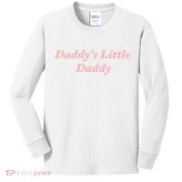 Daddy's Little Daddy Funny Kids Long Sleeve Shirt thumb 0