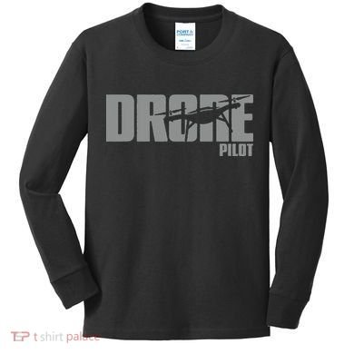Drone Life Design For Drone Pilot And Drone Operator Kids Long Sleeve Shirt