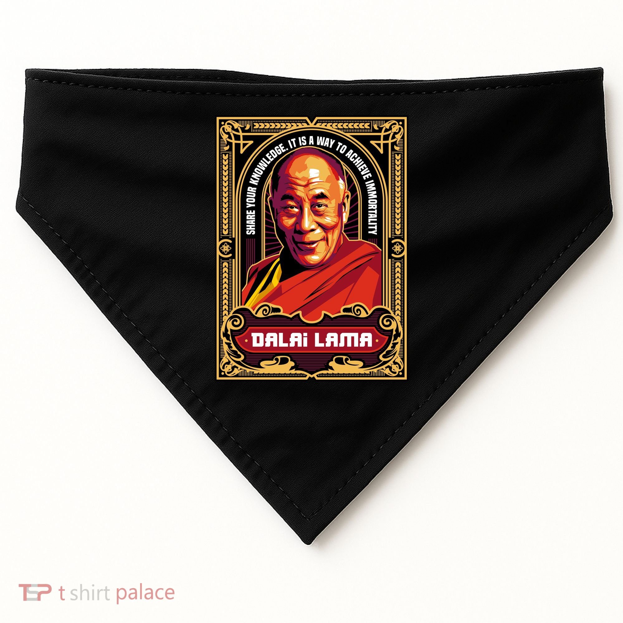 DALAI LAMA USA-Made Doggie Bandana