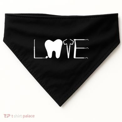 Dentist Love Dental Assistant Tooth Squad Cute Teeth Dentist Great Gift USA-Made Doggie Bandana
