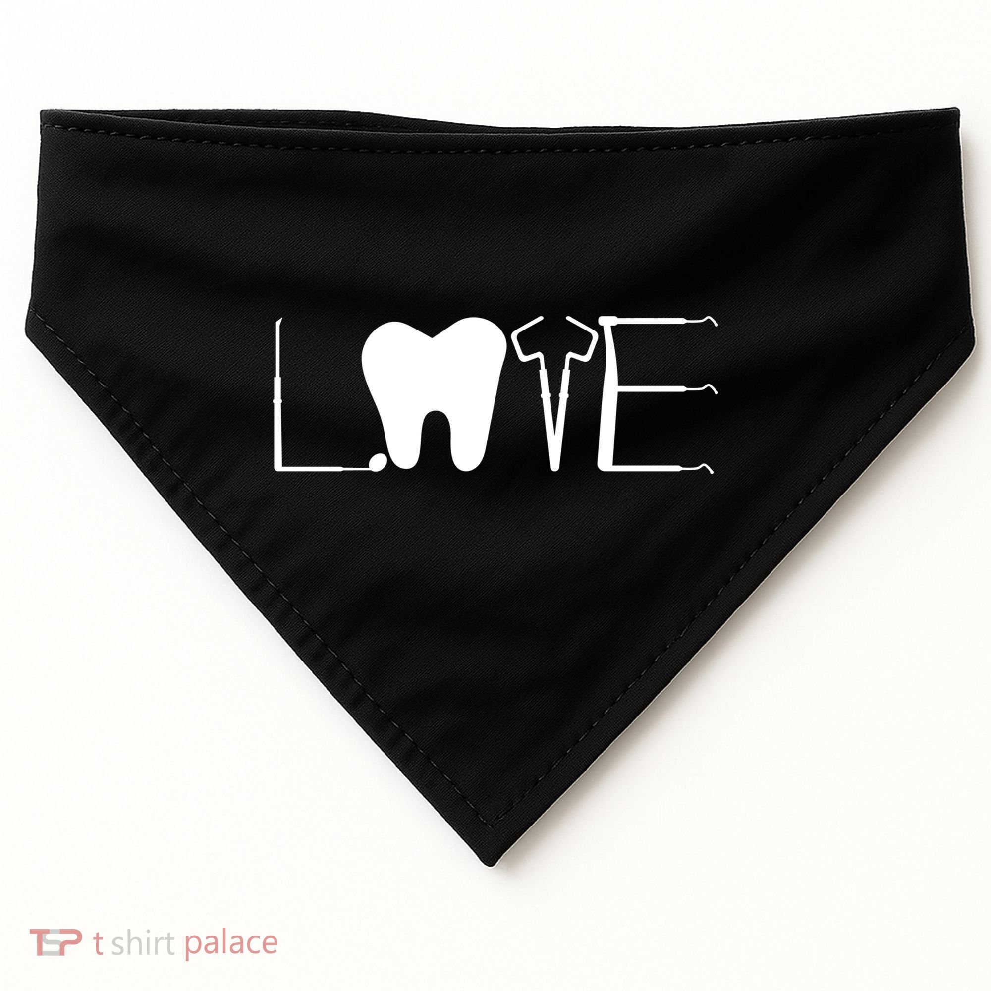 Dentist Love Dental Assistant Tooth Squad Cute Teeth Dentist Great Gift USA-Made Doggie Bandana