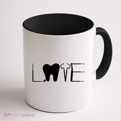 Dentist Love Dental Assistant Tooth Squad Cute Teeth Dentist Great Gift Coffee Mug back