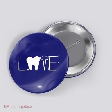 Dentist Love Dental Assistant Tooth Squad Cute Teeth Dentist Great Gift Button