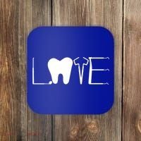 Dentist Love Dental Assistant Tooth Squad Cute Teeth Dentist Great Gift Coaster thumb 0