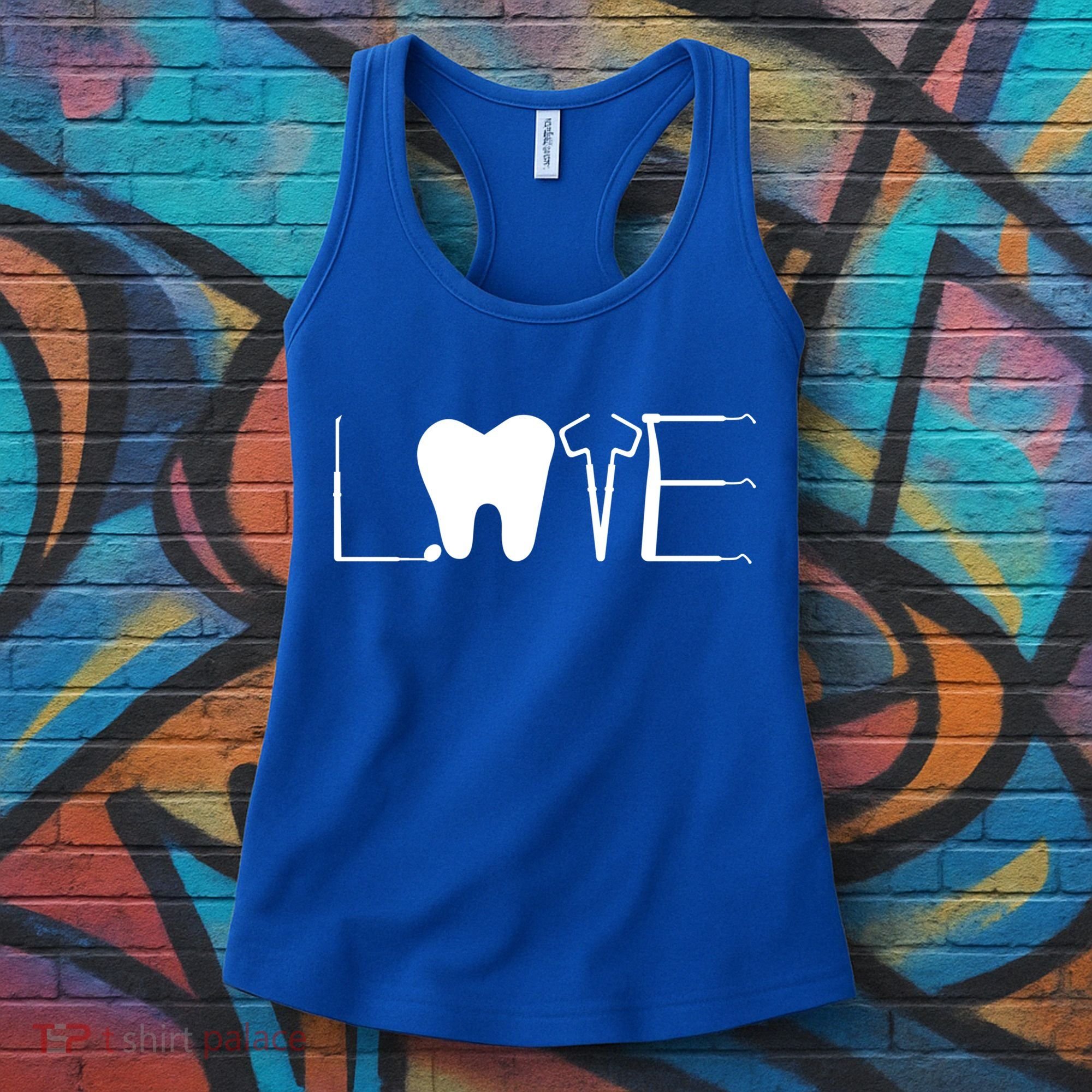 Dentist Love Dental Assistant Tooth Squad Cute Teeth Dentist Great Gift Women's Tank Top