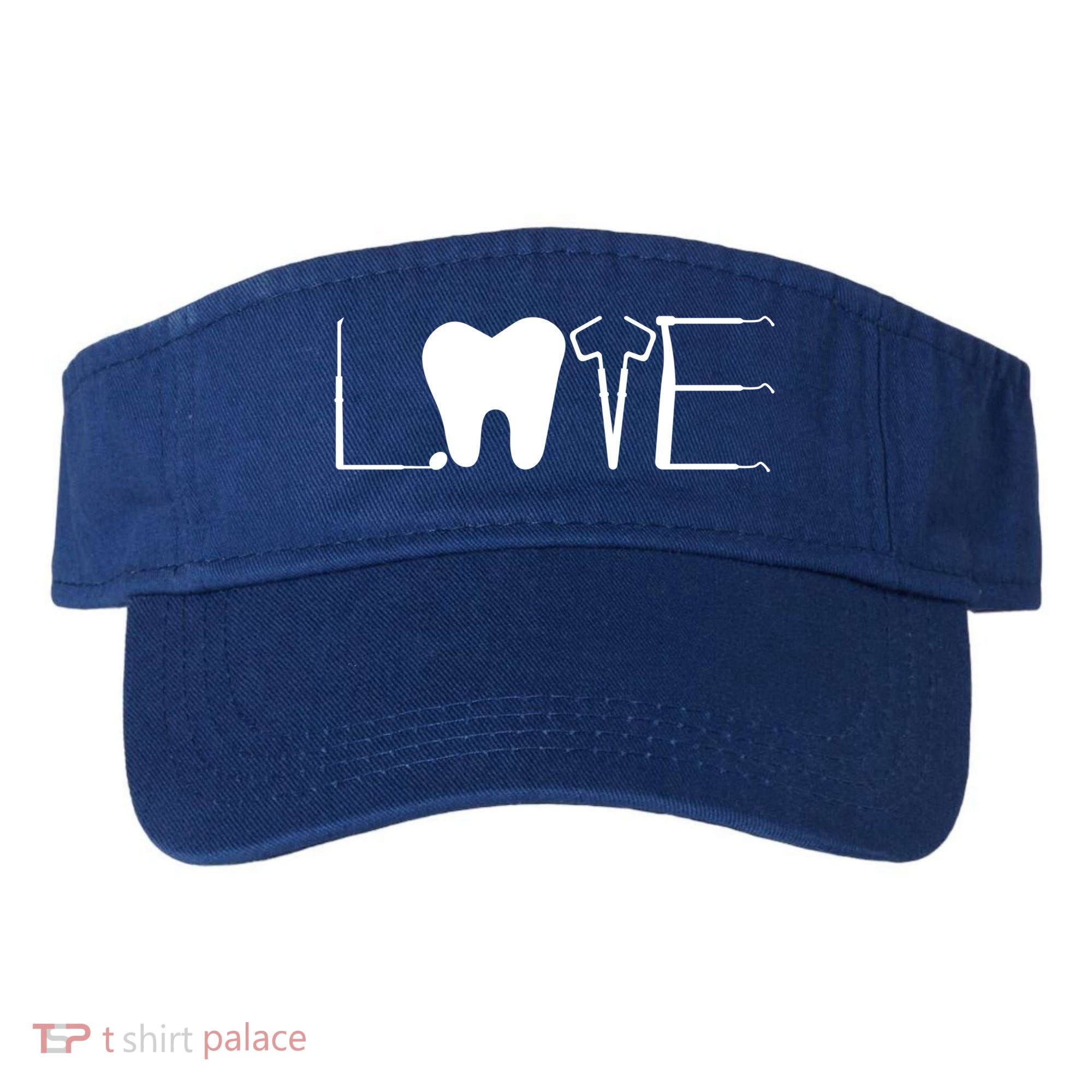 Dentist Love Dental Assistant Tooth Squad Cute Teeth Dentist Great Gift Visor