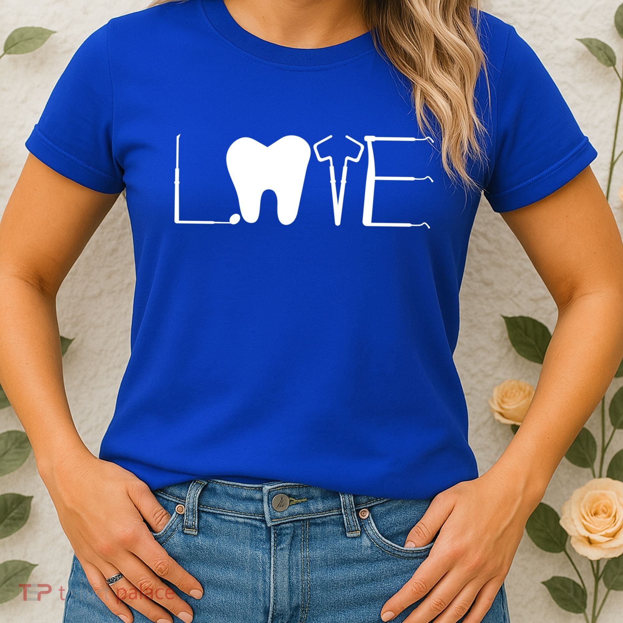 Dentist Love Dental Assistant Tooth Squad Cute Teeth Dentist Great Gift Women's T-Shirt