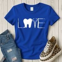 Dentist Love Dental Assistant Tooth Squad Cute Teeth Dentist Great Gift Women's T-Shirt thumb 3