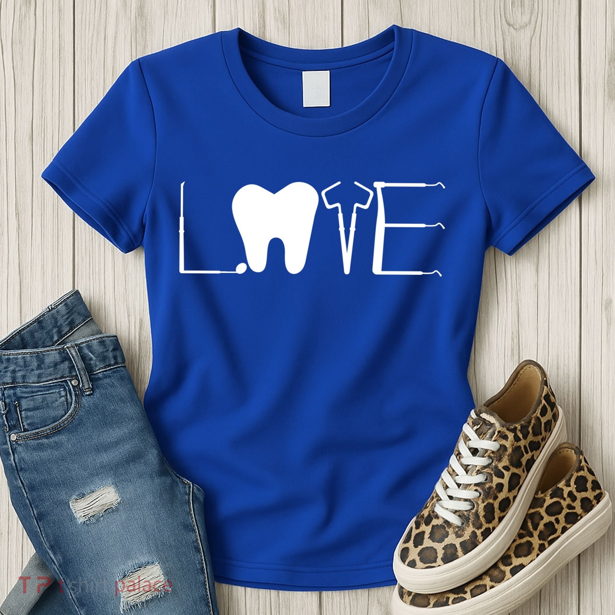 Dentist Love Dental Assistant Tooth Squad Cute Teeth Dentist Great Gift Women's T-Shirt